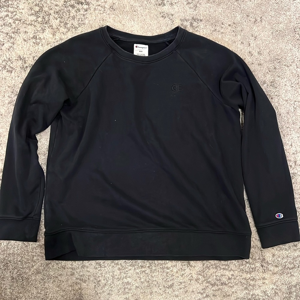 Black champion crew neck